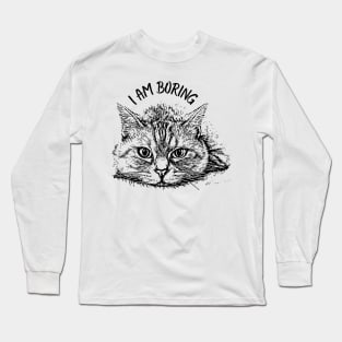 cat tama cute black cat love Long Sleeve T-Shirt